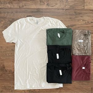 American Apparel T shirt lot. 50/50 blends Mens medium.